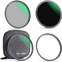 K+F Concept Magnetic Lensfilter-Kit CPL-ND-UV 82 mm