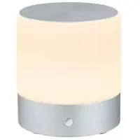 BANKAMP LED-tafellamp Button, dimbaar, alu / grijs / zink, Woon-/ Eetkamer, metaal, Modern, LED tafellamp