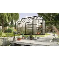 Vitavia Tuinkas Uranus 9900 - Polycarbonaat 4mm - Zwart - 257x383x248cm