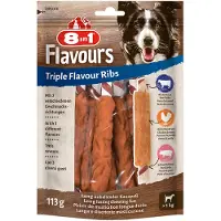 8In1 Triple Flavour ribs hondensnacks 3 verpakkingen