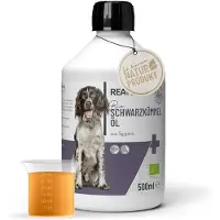 ReaVET - Zwarte Komijnolie voor Paarden & Honden - Ondersteunt het immuunsysteem - Instandhouding van de normale nier- en leverfuncties - 500ml