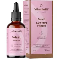 VitaminFit Folaat 400 mcg (5-MTHF) Druppels