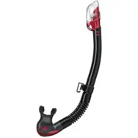 Tusa Hyperdry Elite II – Premium snorkel met droogtop systeem en hypoallergene siliconen mondstuk – Zwart/Roze – SP0101QB RP