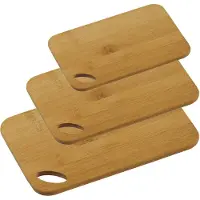 Kesper Bamboe houten snijplanken voordeel set in 3 verschillende formaten - Snijplanken