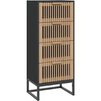 vidaXL Hoge kast 40x30x95 cm bewerkt hout