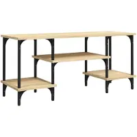 vidaXL Tv-meubel 102x35x45,5 cm bewerkt hout sonoma eikenkleurig
