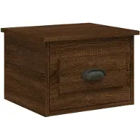 vidaXL Nachtkastje wandgemonteerd 41,5x36x28 cm bruin eikenkleurig