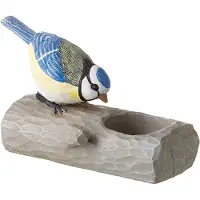Benza Theelichthouder Vogel - Pimpelmees - 14 x 7 x 10 cm