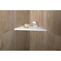 Sapho Abeline rockstone hoek plank 20x20cm wit mat
