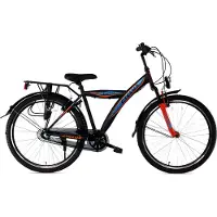 Cyclux Astro Jongensfiets 24 Inch N3 Zwart Oranje