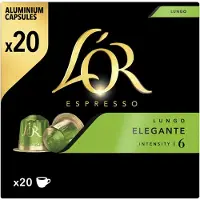L'OR Lungo Elegante Koffiecups - Intensiteit 6/12 - 10 x 20 capsules