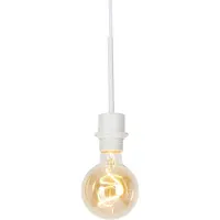 QAZQA Moderne hanglamp wit zonder kap - Combi 1