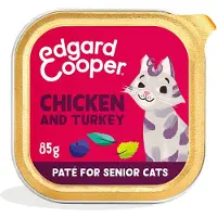 Edgard & Cooper 16x Kattenvoer Senior Pate Kip - Kalkoen 85 gr