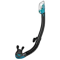 Tusa Hyperdry Elite II – Premium snorkel met droogtop systeem en hypoallergene siliconen mondstuk – Zwart/Groen – SP0101QB OG