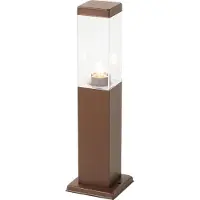 QAZQA Slimme buitenlantaarn roestbruin 45 cm incl. P45 - Malios