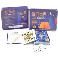 Kikkerland On-The-Go-Games - Spelletjes voor onderweg - Reisspel - Inclusief kaarten, dobbelstenen, potloodje, score cards - Vakantie