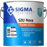 Sigma S2U Nova Semi-Gloss - Op Kleur Gemengd - 2,5 L