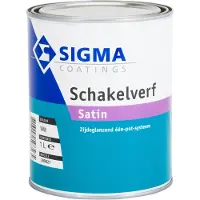 Sigma Schakelverf Satin | Zijdeglans Eén-pot-systeem 1 LTR - Wit