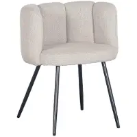 Pole to Pole Eetkamerstoel Jupiter | polyester beige 60x75x53 cm eetkamerstoelen | NADUVI