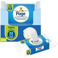 Page vochtig toiletpapier - 24 x 38 stuks - Compleet Schoon vochtig wc papier - extra voordeel