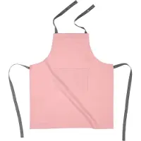 Tiseco | Schort Solid katoen roze 74x85 cm schorten | NADUVI
