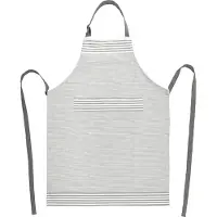 Tiseco - Keukenschort XL-LINES - Katoen - Extra lang - 70x90 cm, grijs