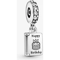 Fler | 925 Sterling Zilver Bedel | Happy Birthday | Past op populaire bedel armbanden (standaard - 3mm) | armbandbedel | Verjaardag Charm | Charm Bead