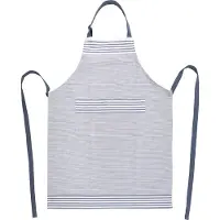 Tiseco - Keukenschort XL-LINES - Katoen - Extra lang - 70x90 cm, blauw