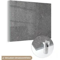 MuchoWow Glasschilderij 160x120 cm - Schilderij acrylglas - Beton - Patronen - Cement - Vintage - Textuur - Rustiek - Foto op glas - Schilderijen