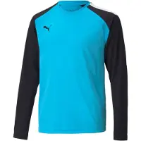 Puma teamPACER Keepersshirt Lange Mouwen Kids Felblauw Zwart Wit