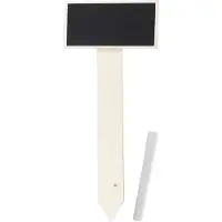 Pro Garden Plantenstekers krijtbordjes/schoolbordjes op stokje - set 40x - 25 cm