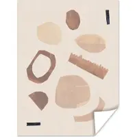 PosterMonkey Poster Vormen - Abstract - Pastel - Kleuren - 120x160 cm XXL