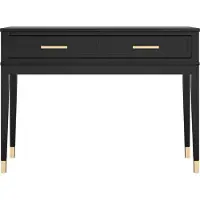 CosmoLiving by Cosmopolitan Sidetable Westerleigh met 2 laden, onderhoudsvriendelijk mdf, massief houten poten, hoogte 76 cm (1 stuk)