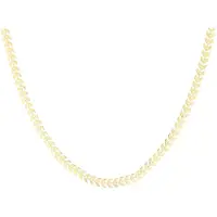 Oozoo Jewellery - goudkleurige ketting met V-schakel - SN-2007