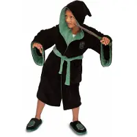 Groovy UK Badjas "Slytherin" hooded oversized kids series Unisex 10-12 Jaar (L)