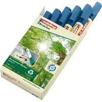 Edding 21 EcoLine permanent marker, navulbaar, ronde punt, blauw, 10 st.