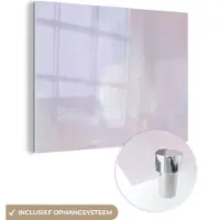MuchoWow Glasschilderij 160x120 cm - Schilderij acrylglas - Pastel - Verf - Design - Foto op glas - Schilderijen