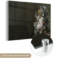MuchoWow Glasschilderij 150x100 cm - Schilderij acrylglas - Bloemen - Eelke Jelles Eelkema - Oude meesters - Foto op glas - Schilderijen