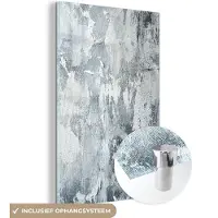 MuchoWow Glasschilderij 60x90 cm - Schilderij acrylglas - Verf - Industrieel - Design - Foto op glas - Schilderijen