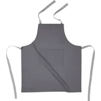 Tiseco | Schort Solid katoen grijs 74x85 cm schorten | NADUVI