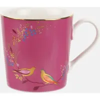 Sara Miller London - Chelsea Mug Pink - Mok - Roze - Vogels - Ø 9,8 cm, H 10,6 cm, 0,34 l