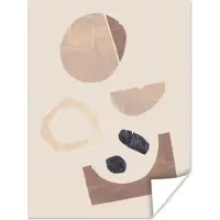 PosterMonkey Poster Abstract - Vormen - Pastel - Kleuren - 120x160 cm XXL