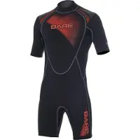 Bare 2mm Shorty - Wetsuit - Heren - M - Zwart/Rood