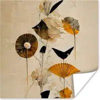 PosterMonkey Bloemen - Vintage - Planten - Goud