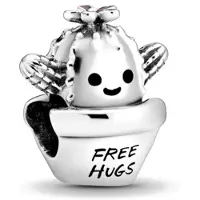 Fler | 925 Sterling Zilver Bedel | Free Hugs Cactus | Past op populaire bedel armbanden (standaard - 3mm) | armbandbedel | Bedels | Kerstcadeau | Sinterklaas geschenk | Valentijnsdag cadeau