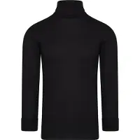 Beeren Thermo Unisex Colshirt lange mouw Zwart - maat S