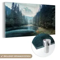 MuchoWow Glasschilderij - Foto op glas - Takken - Natuur - Bomen - Acrylplaat - Wanddecoratie - Glasschilderij natuur - Schilderij glas - 160x80 cm - Acrylglas