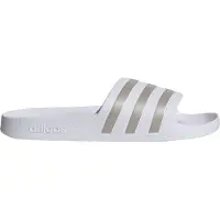 Adidas Muiltjes 'Adilette Aqua' zilver / wit