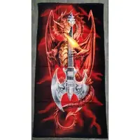 Anne Stokes Badlaken - Dragon and Guitar