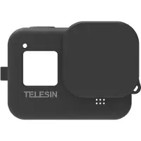 Telesin Beschermhoes siliconen, zwart voor GoPro 8